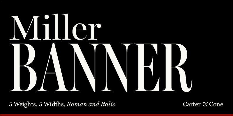 Miller Banner Font Free Download Free Download