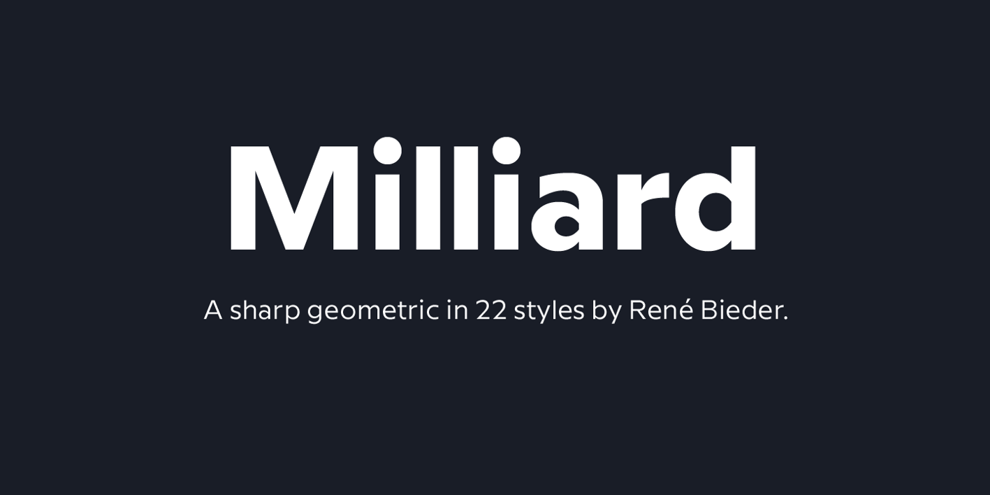 Milliard Font Free Download