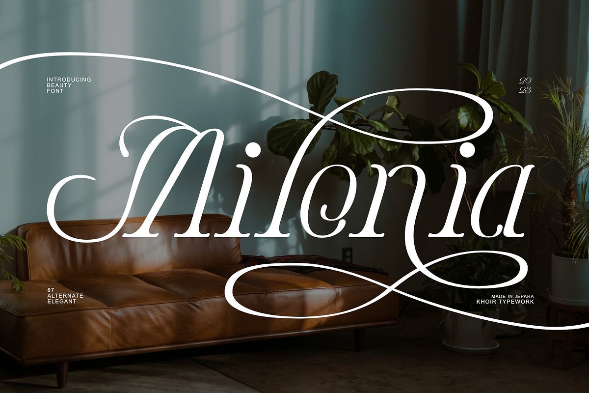 Milonia - Font Free Download Free Download