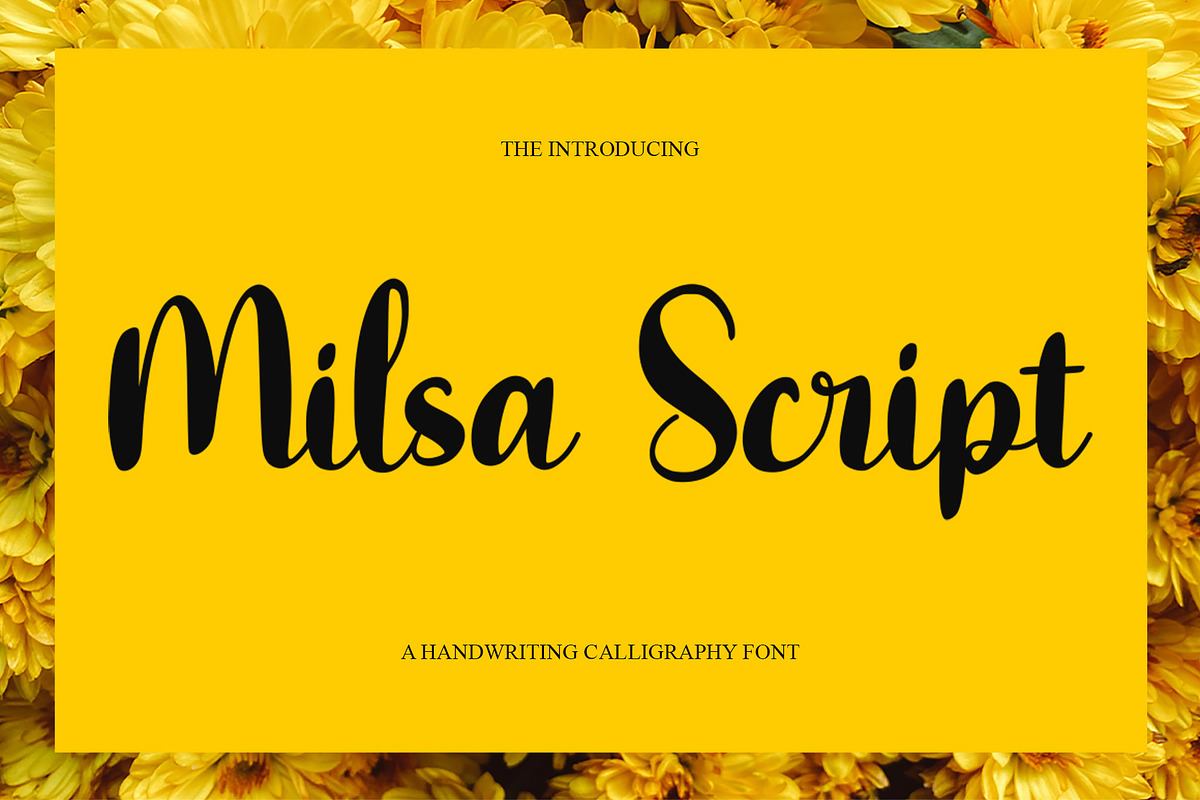 Milsa Script - Calligraphy Font Free Download Free Download