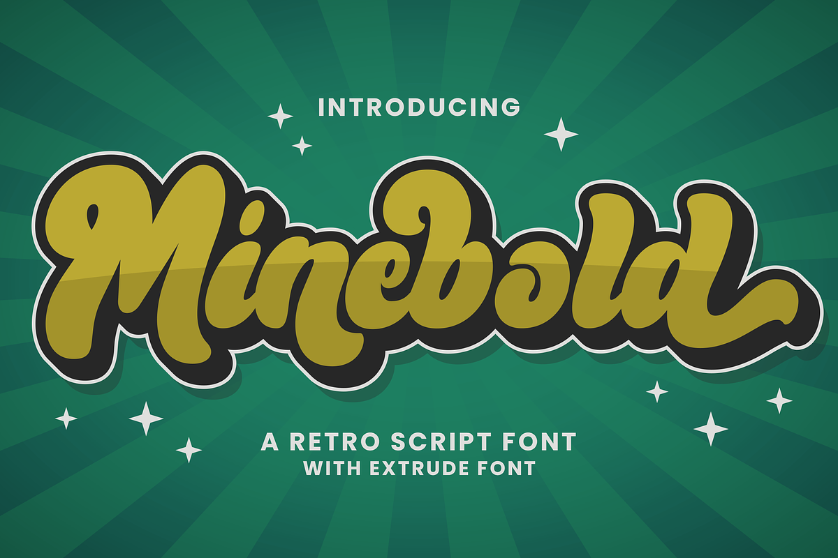 Minebold - Retro Bold Handwritten Free Download Free Download