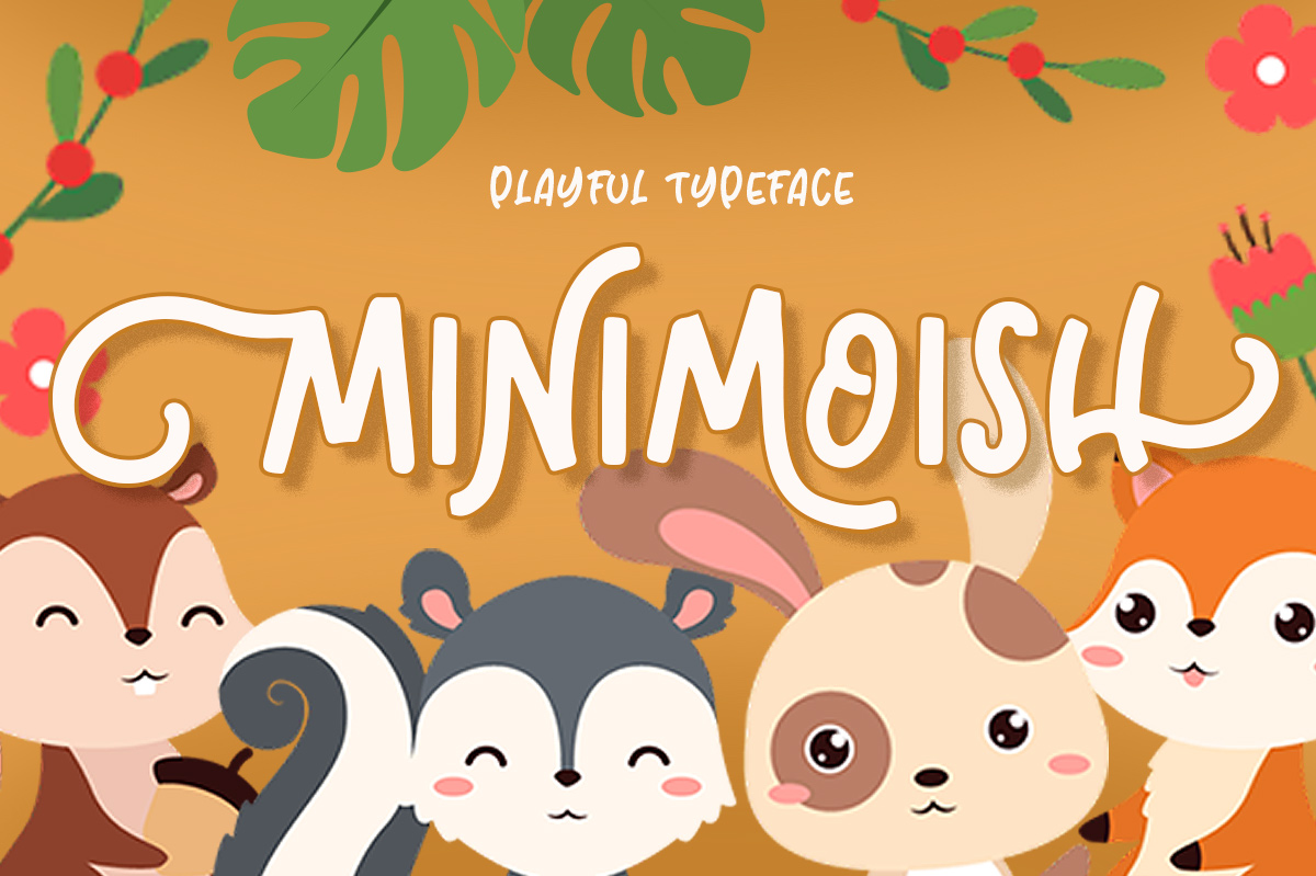 Minimoish - Playful Typeface Font Free Download