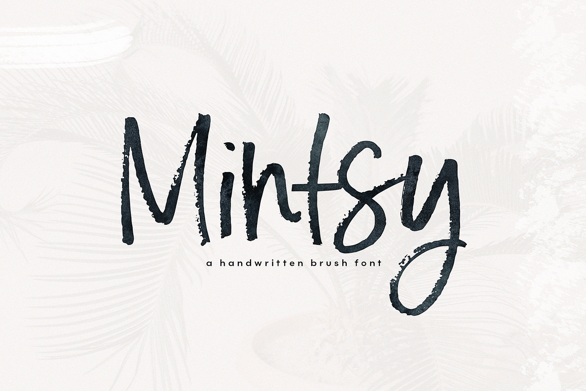 Mintsy - Handwritten Brush Font Free Download Free Download