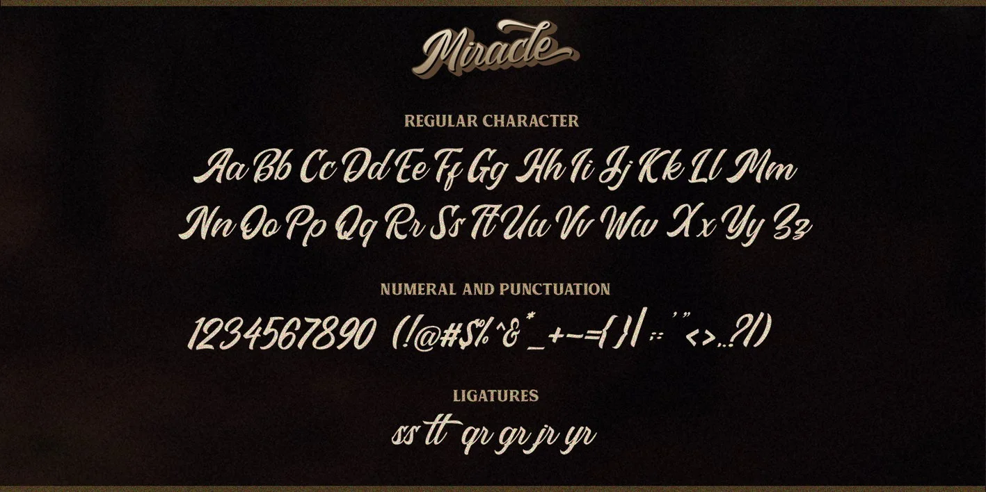 Miracle Script Font
