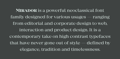 Mirador Font Free Download