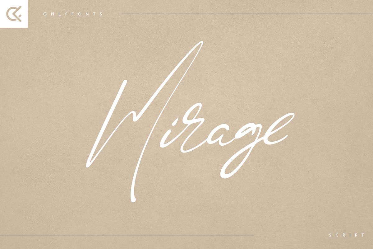 Mirage - creative script font Free Download Free Download