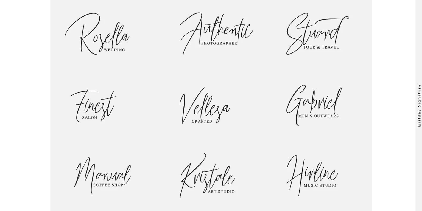 Mistday Script Font