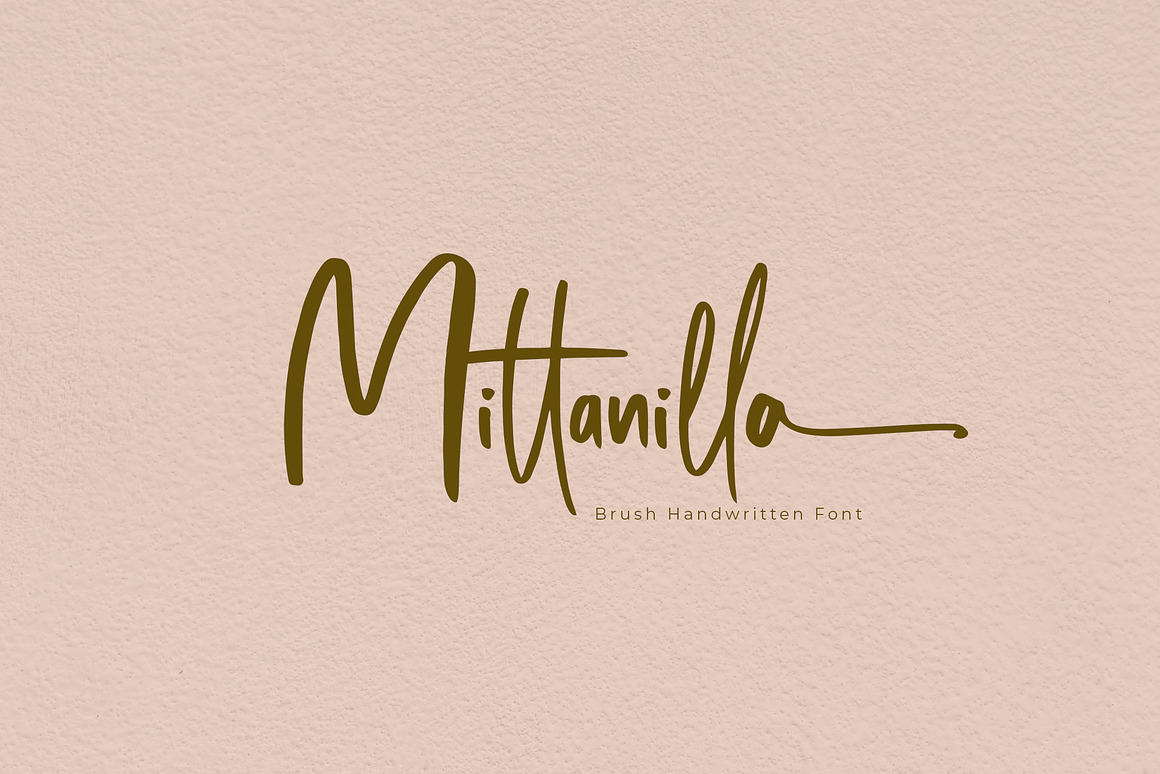 Mittanilla Handwriting Brush Font Free Download