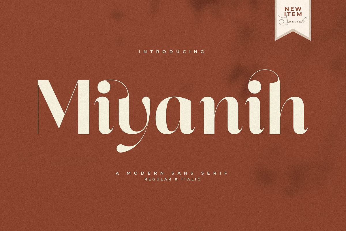 Miyanih A Modern Sans Serif Font Free Download Free Download