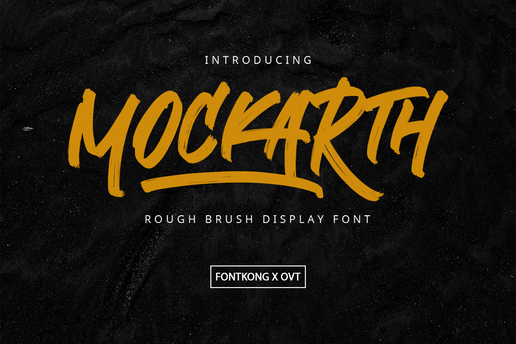 Mockarth - Rough Brush Display Font Free Download