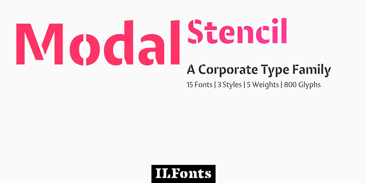 Modal Stencil Font Free Download