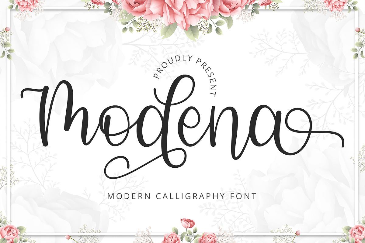 Modena - Modern Calligraphy Font Free Download Free Download