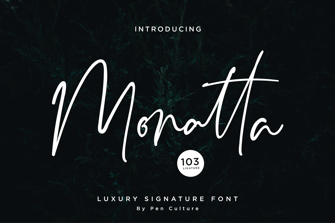 Monatta - Luxury Signature Font Free Download