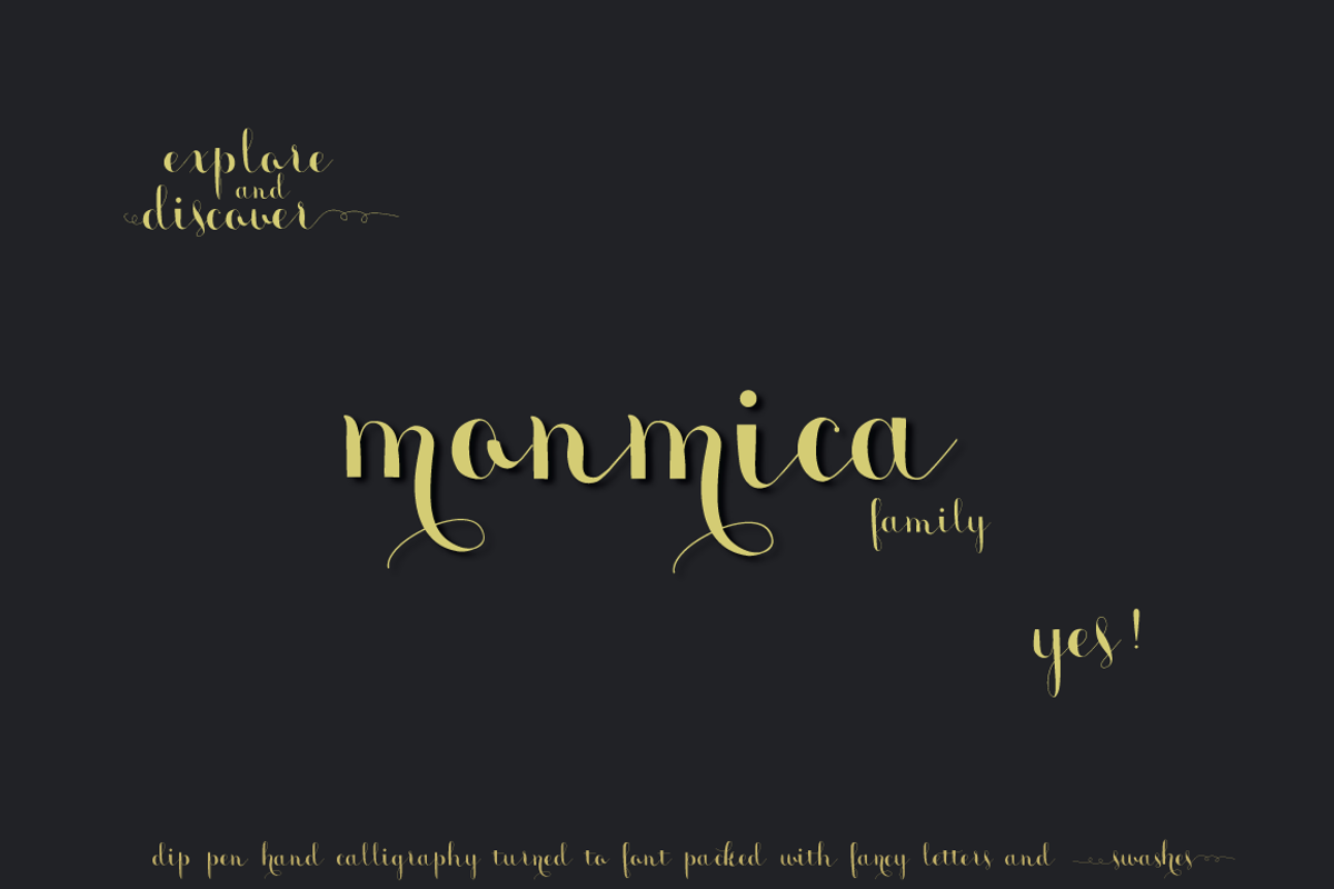 Monmica Font Family Free Download Free Download