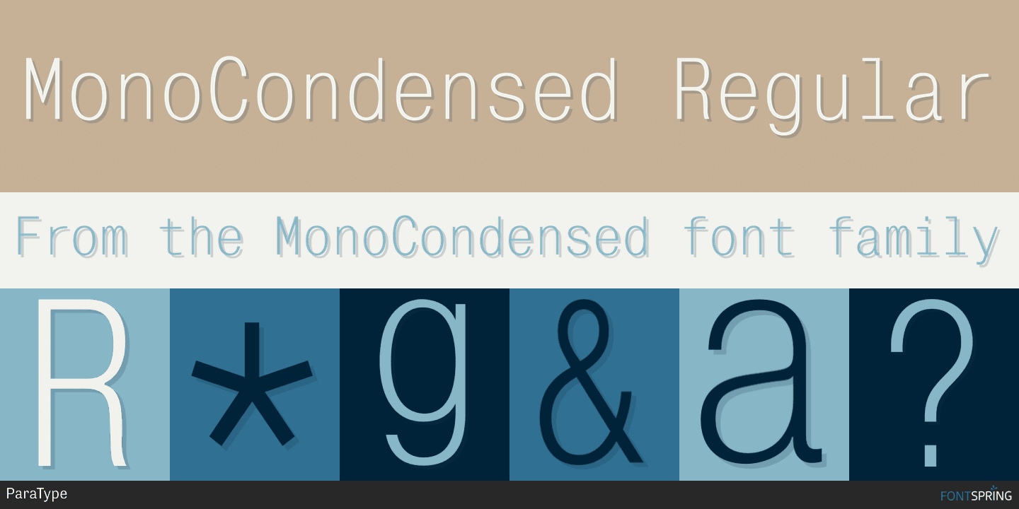 Mono Condensed Font Free Download