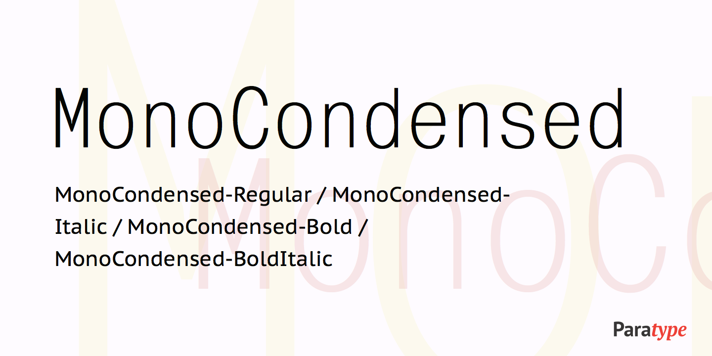 Mono Condensed Free Download Free Download