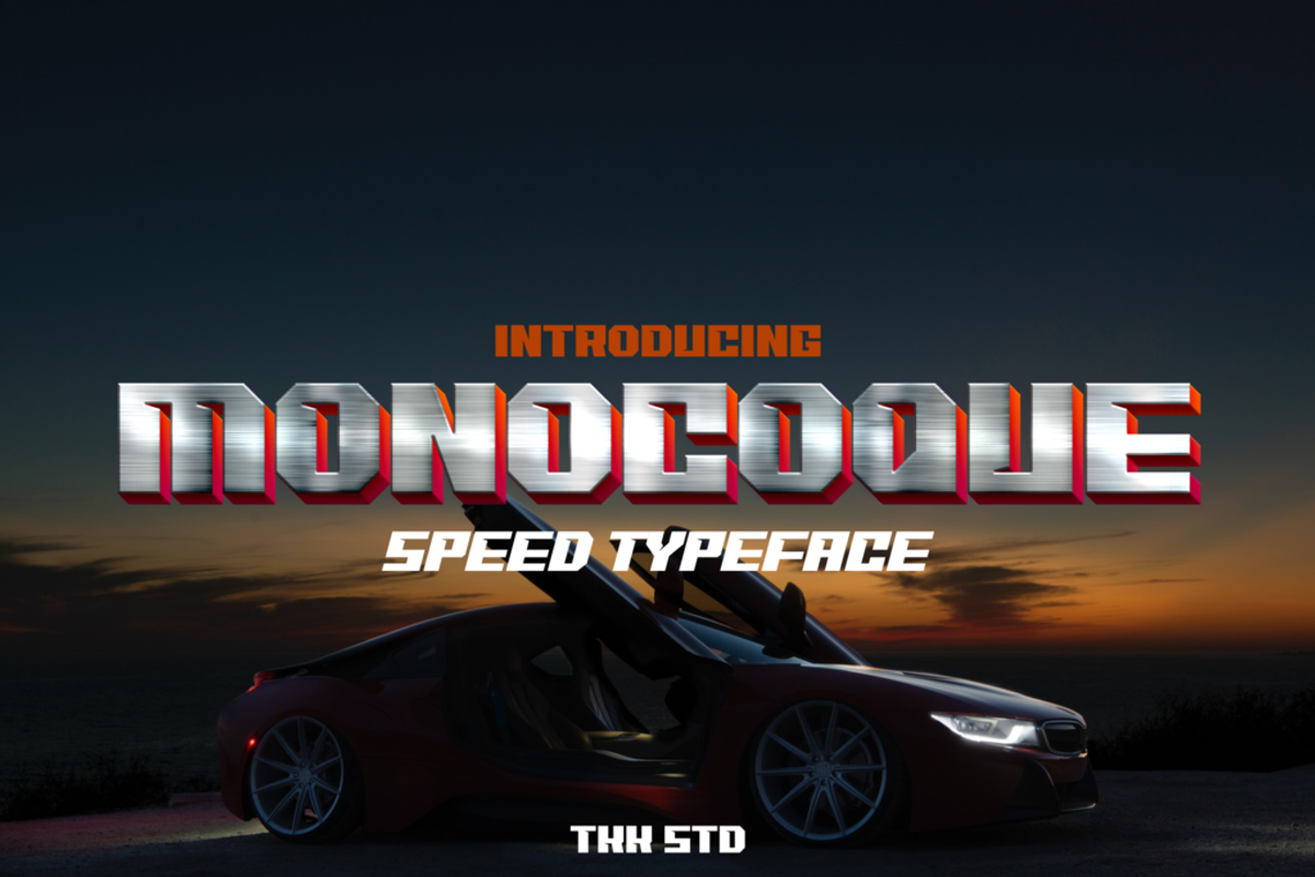 MONOCOQUE - Gaming Font Free Download Free Download