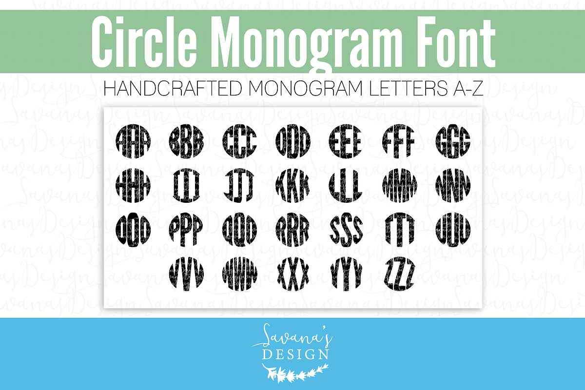 Monogram Font TTF OTF Circular Free Download Free Download