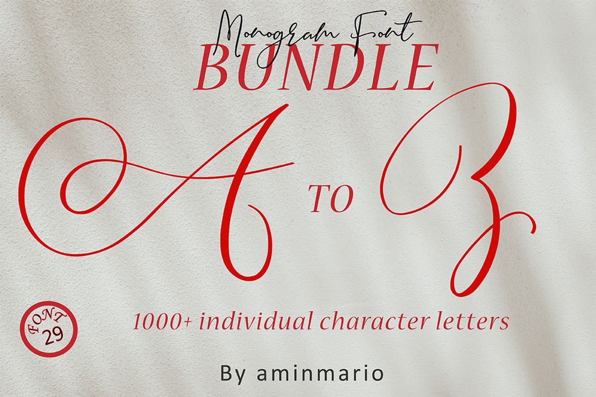 MONOGRAMS BUNDLE A to Z Free Download Free Download