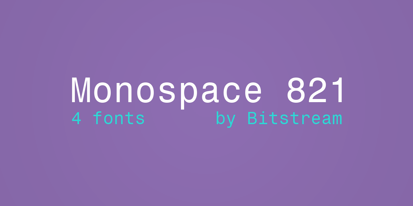 Monospace 821 Free Download Free Download