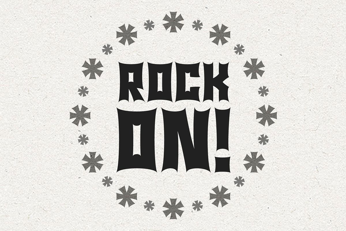 Monsta Rocka - a monster rocker font Free Download Free Download