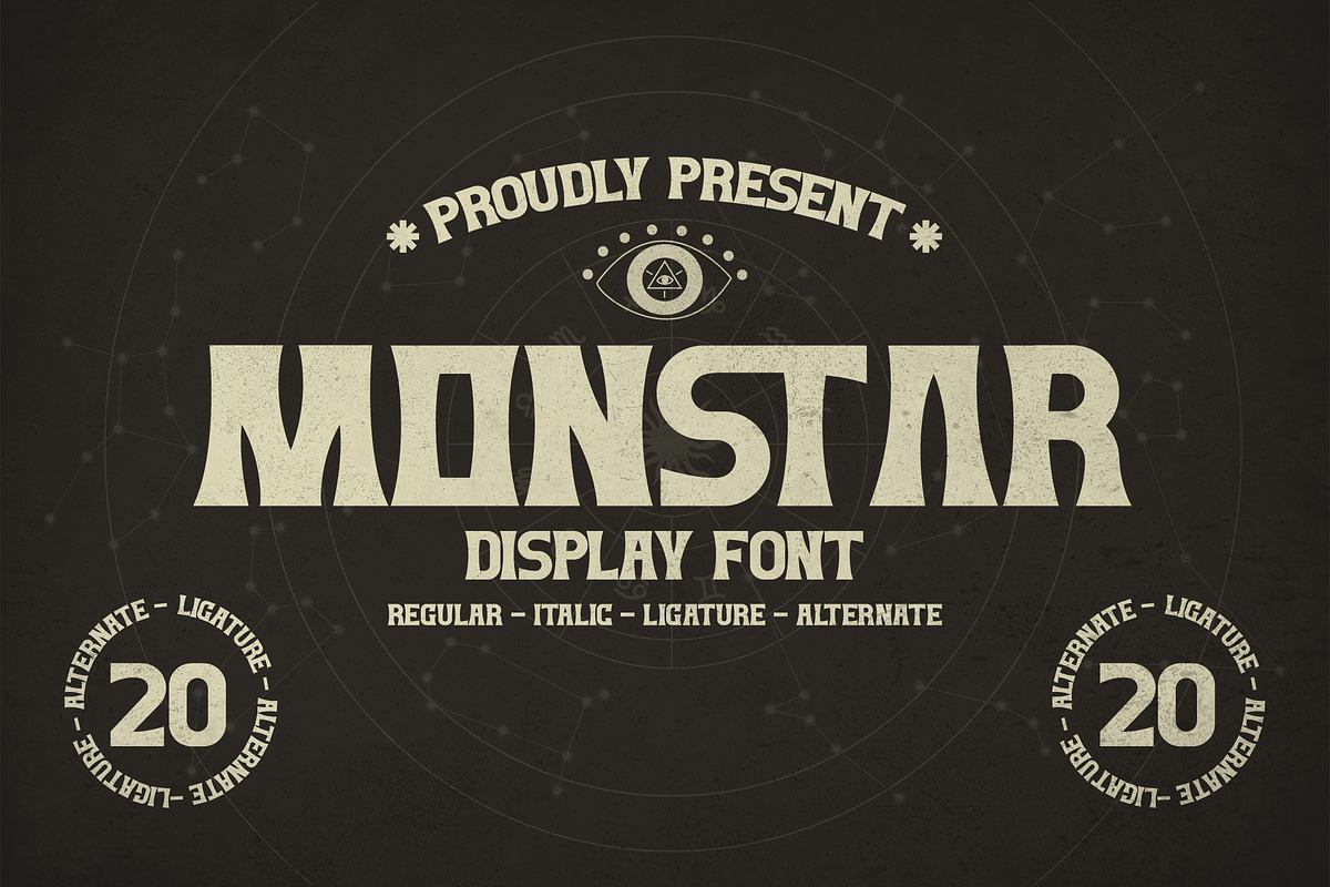 Monstar Display Font Free Download Free Download