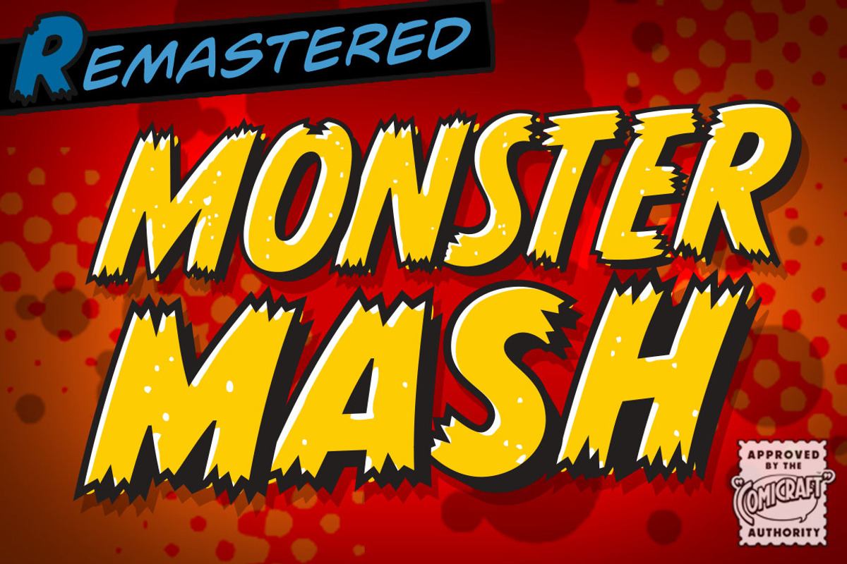 Monster Mash - a ragged comic font Free Download Free Download