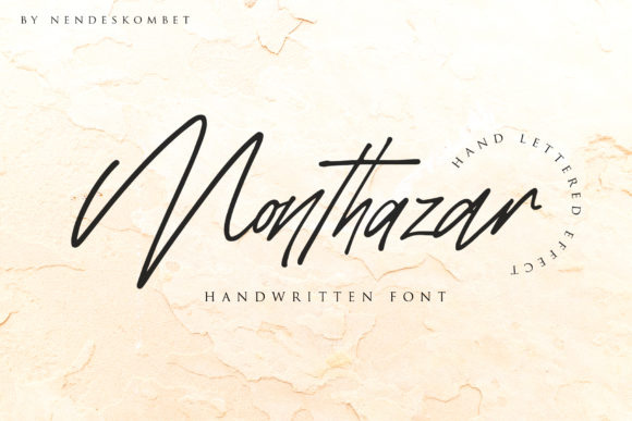 Monthazar Font Free Download