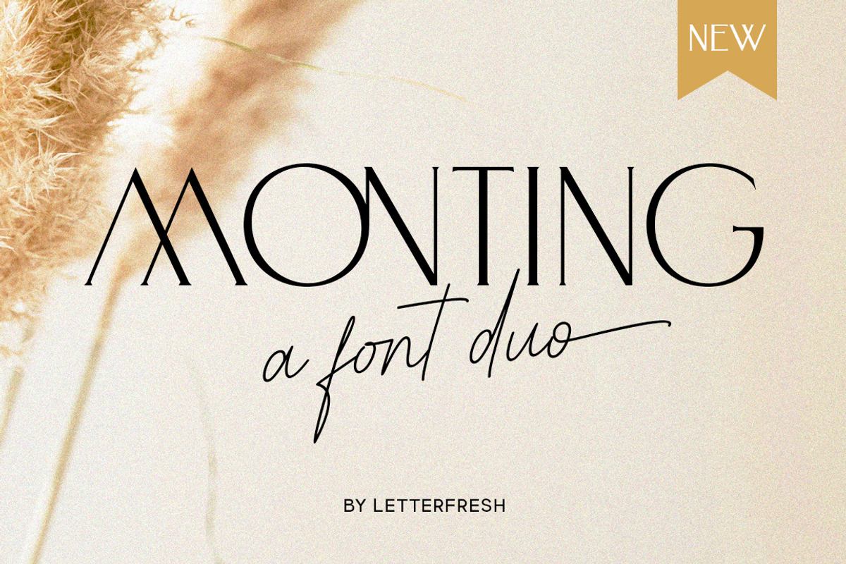 Monting Serif Script Modern Font Duo Free Download Free Download