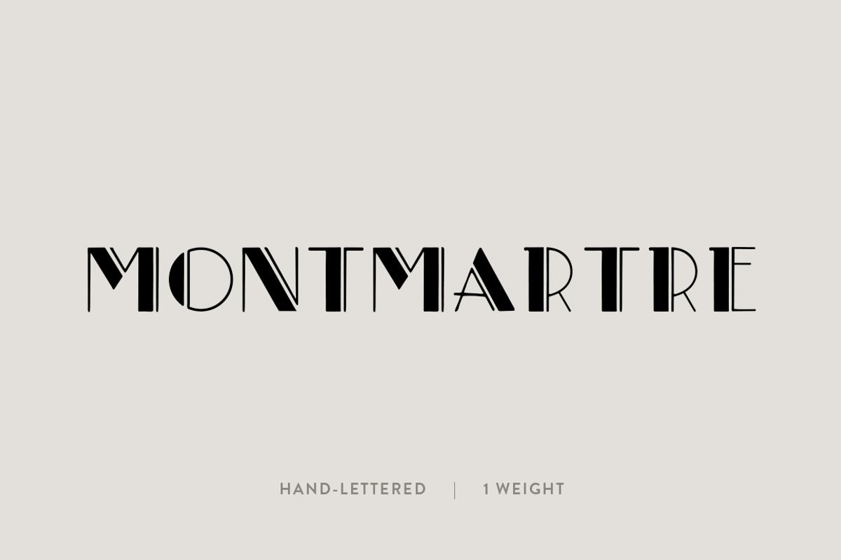 Montmartre: A Paris-Inspired Font Free Download Free Download