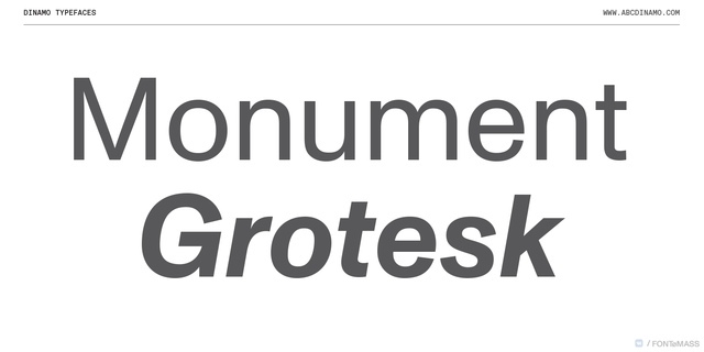 Monument Grotesk Font Free Download