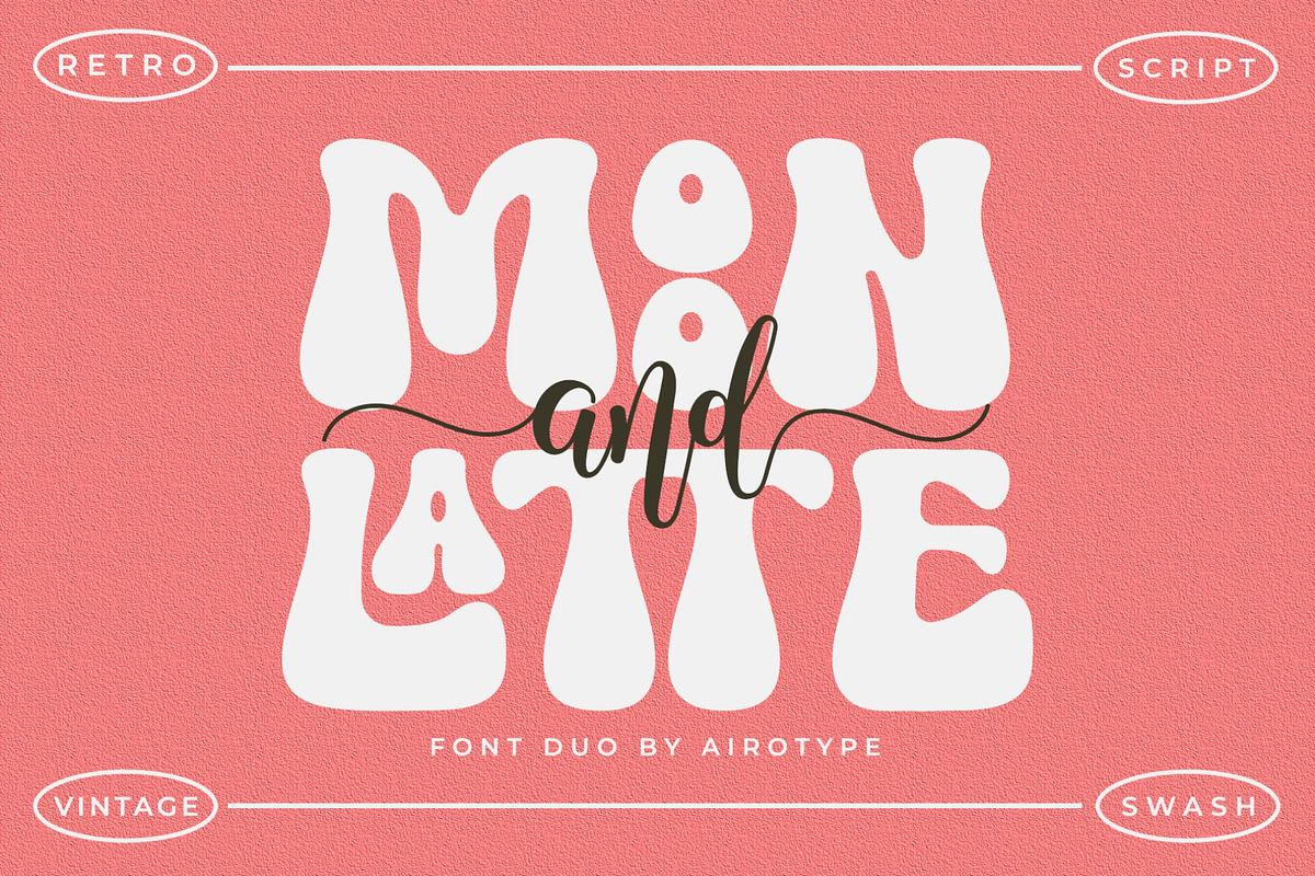 Moon and Latte - Retro & Script Duo Free Download Free Download