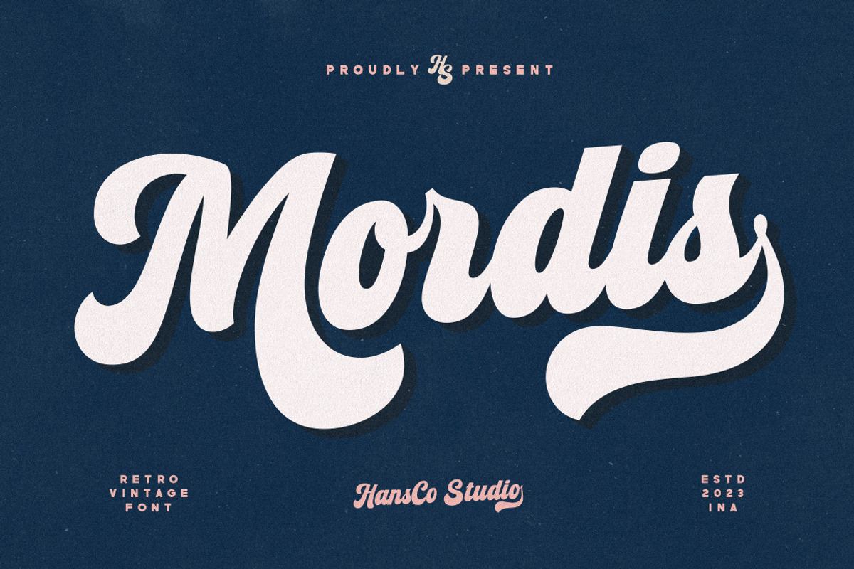 Mordis Lettering Font Retro Free Download Free Download