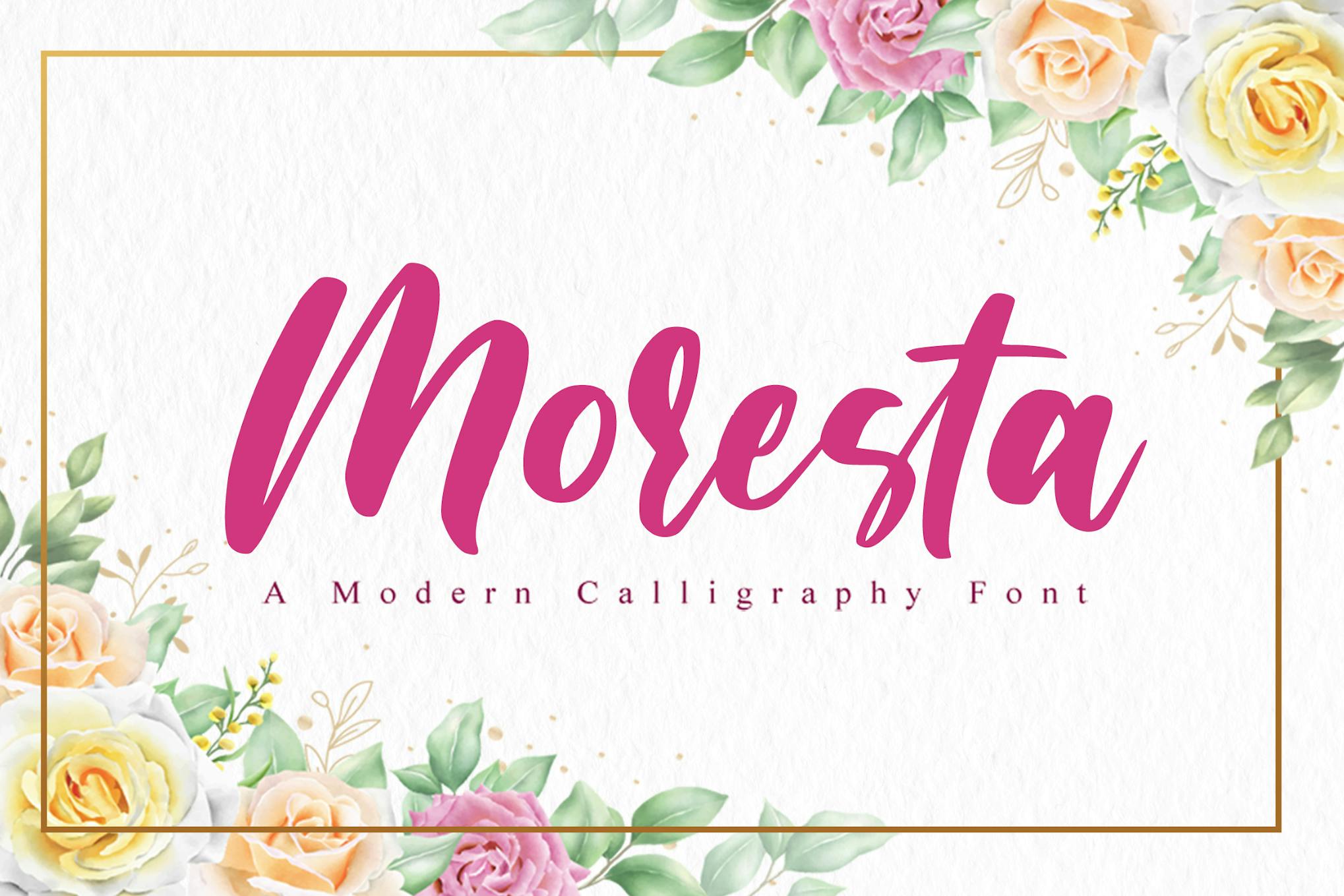 Moresta - Wedding Font Free Download