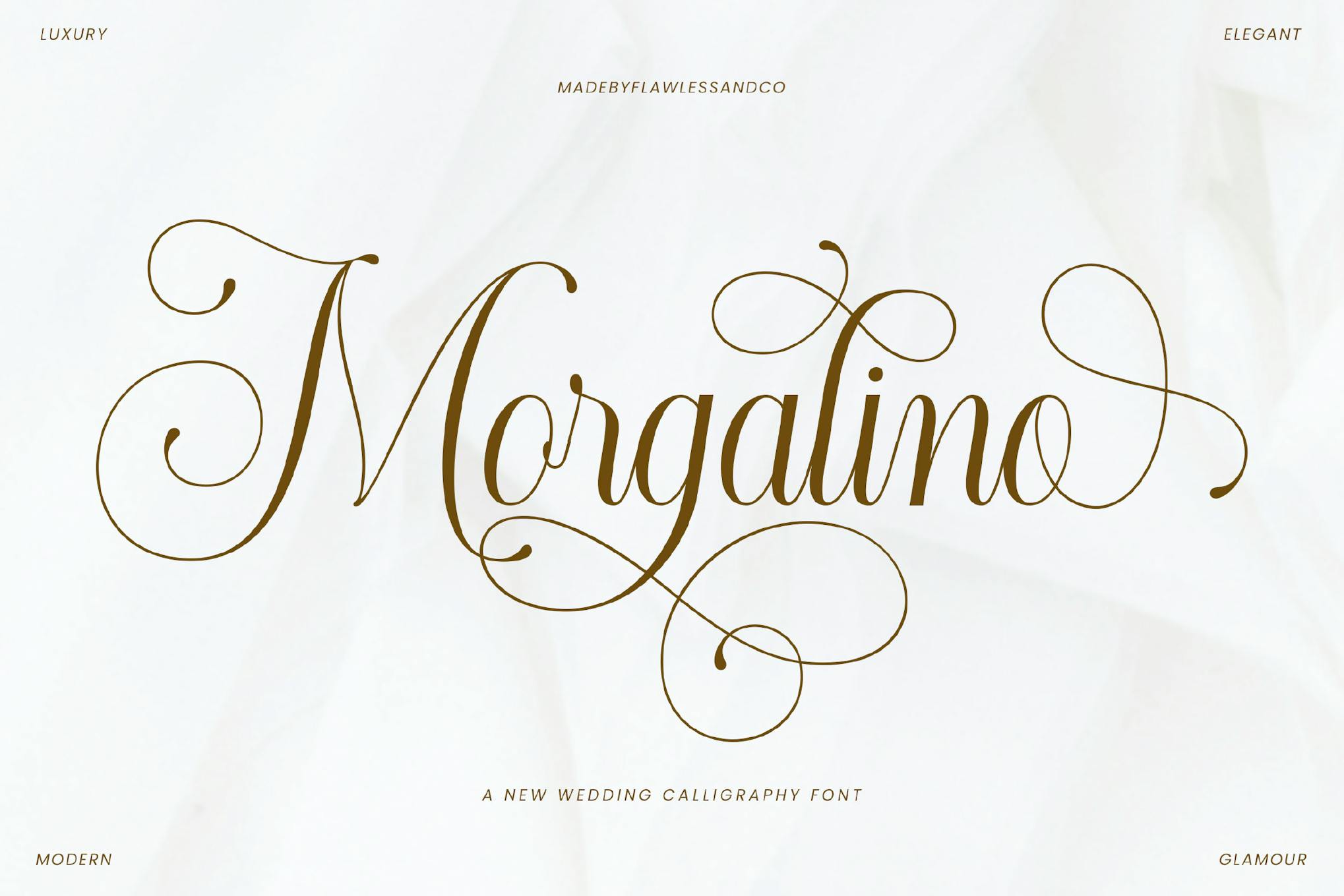 Morgalino - Wedding Calligraphy Font Free Download