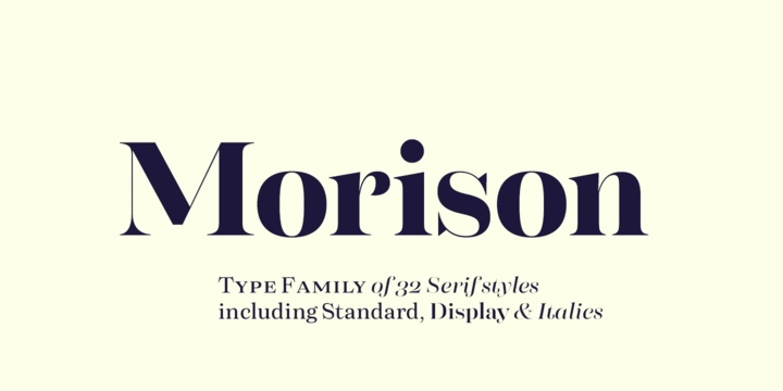 Morison Font Free Download