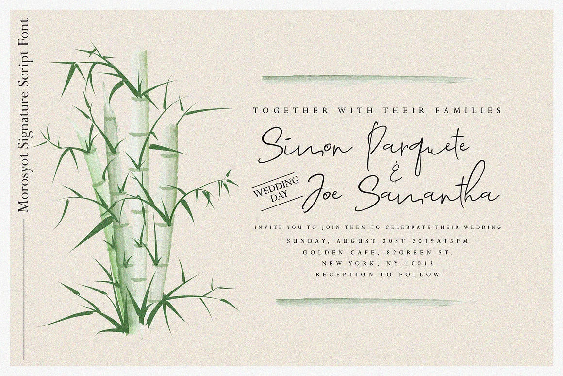 Morosyot Signature Script Font