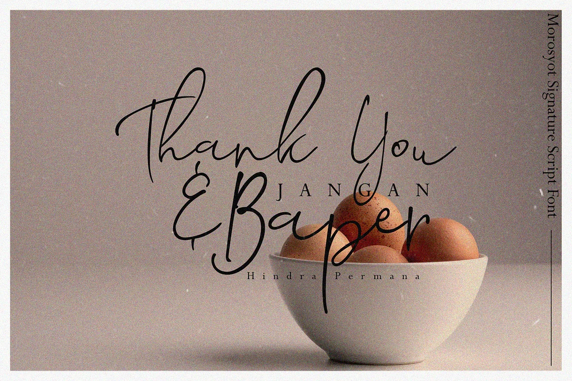 Morosyot Signature Script Font