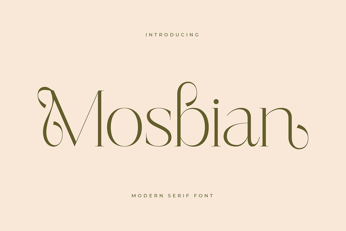 Mosbian Modern Serif Font Free Download Free Download