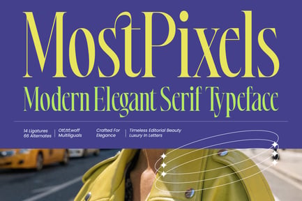 Most Pixels – Modern Elegant Serif Font