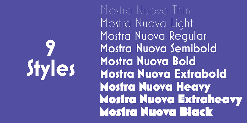 Mostra Nuova Font Free Download