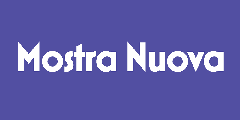 Mostra Nuova Font Free Download