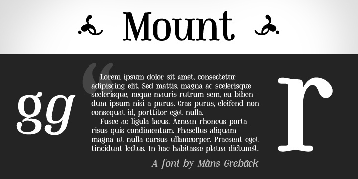 Mount Font Free Download