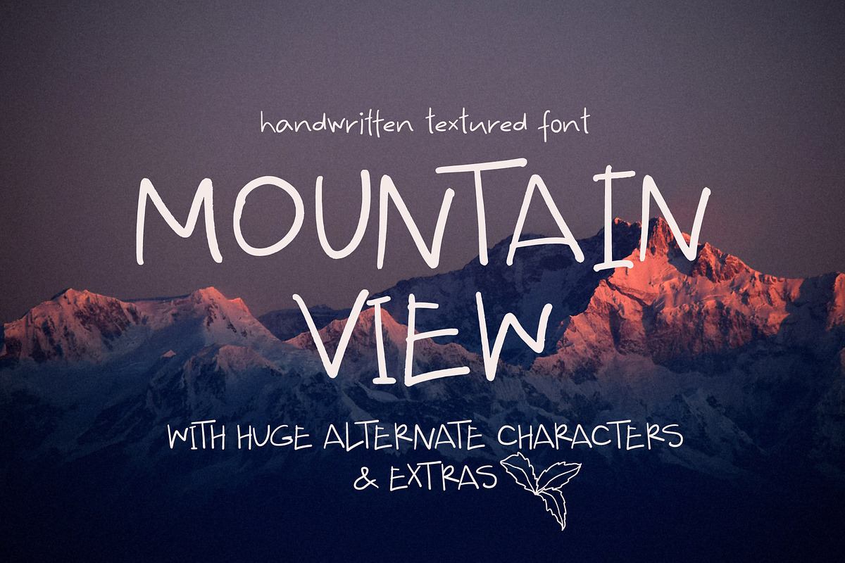 Mountain View handwritten font fun Free Download Free Download