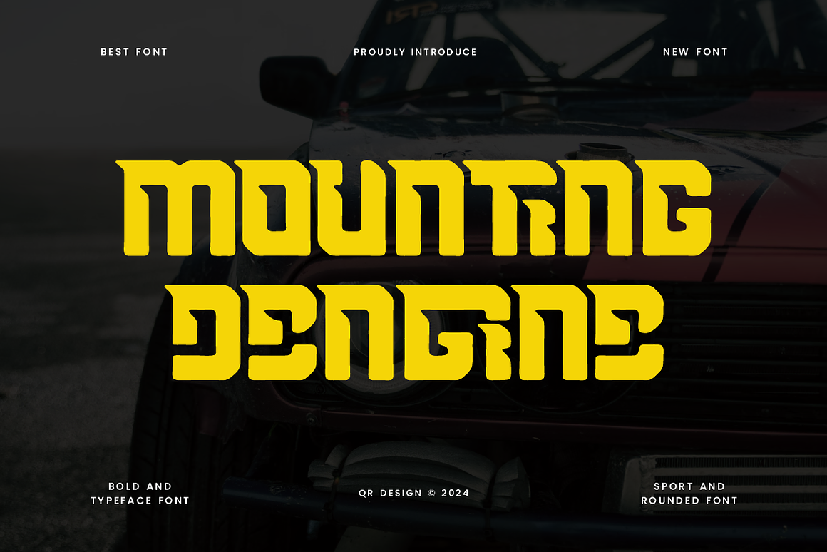 Mounting Dengine Automotive-Car Font Free Download