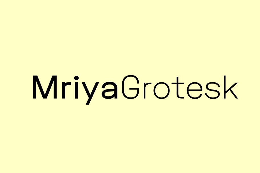 Mriya Grotesk Font Free Download