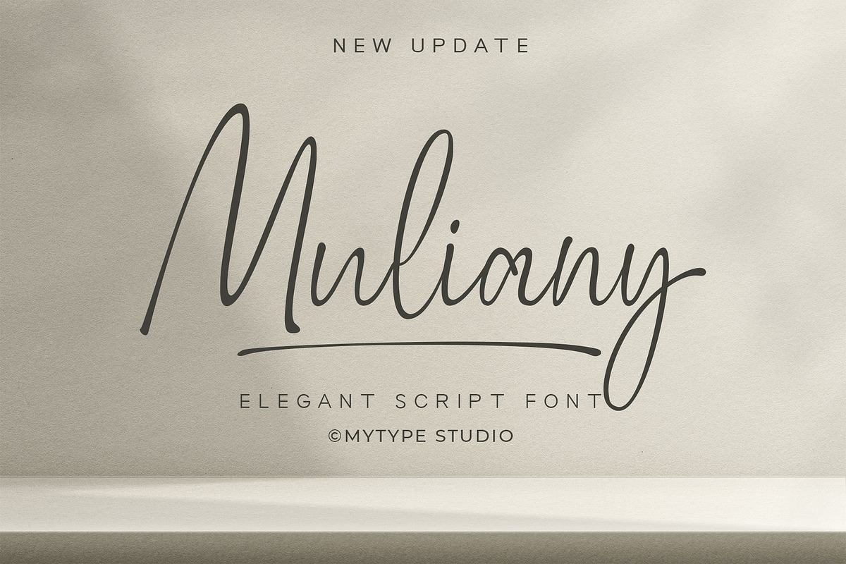 Muliany | Elegant Script Font Free Download Free Download