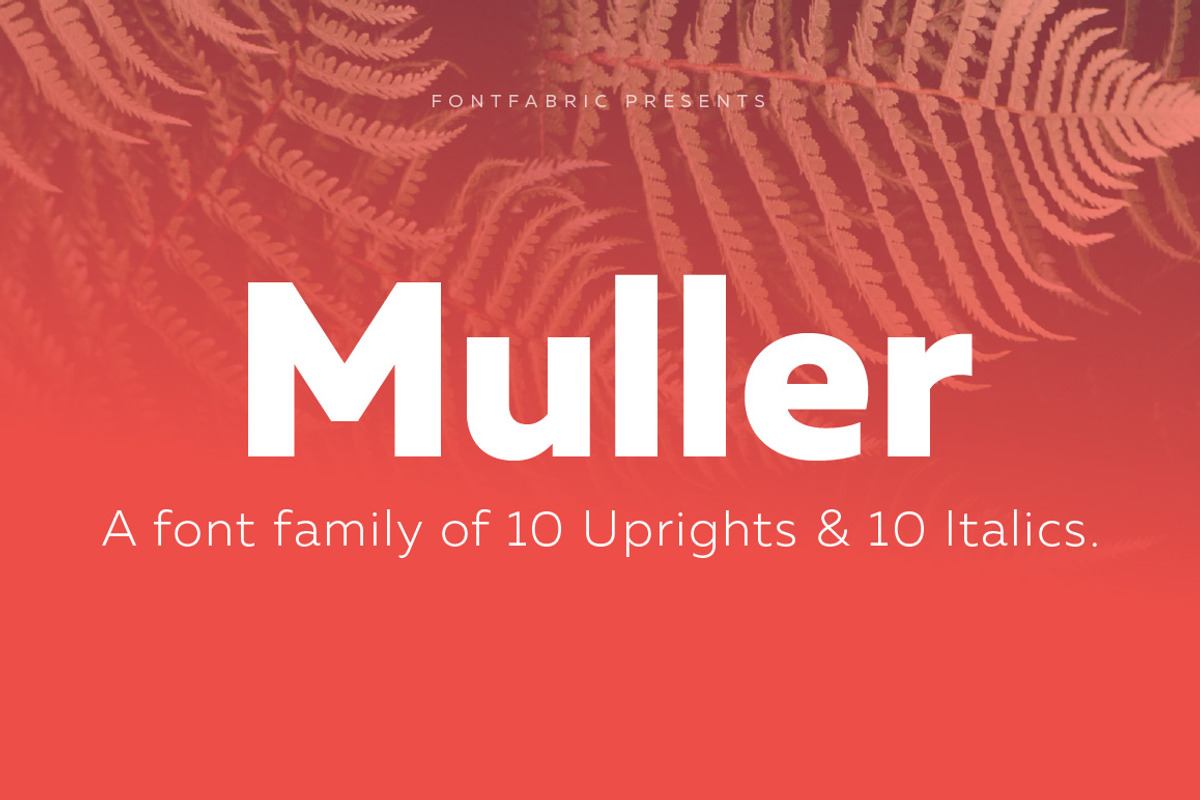 Muller Family - 44 fonts Free Download Free Download