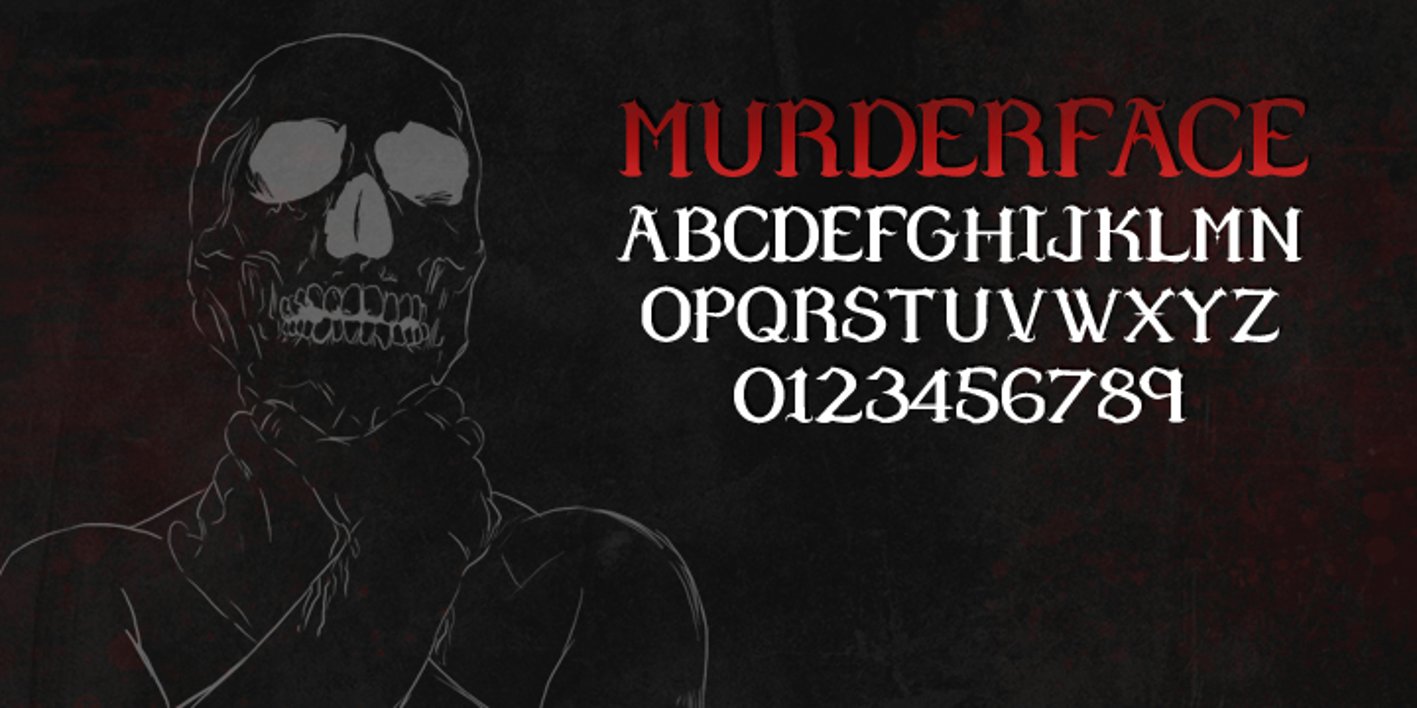 Murder Face Font Free Download