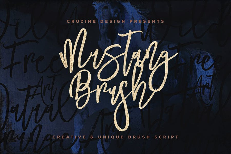 Mustang Brush Font Free Download